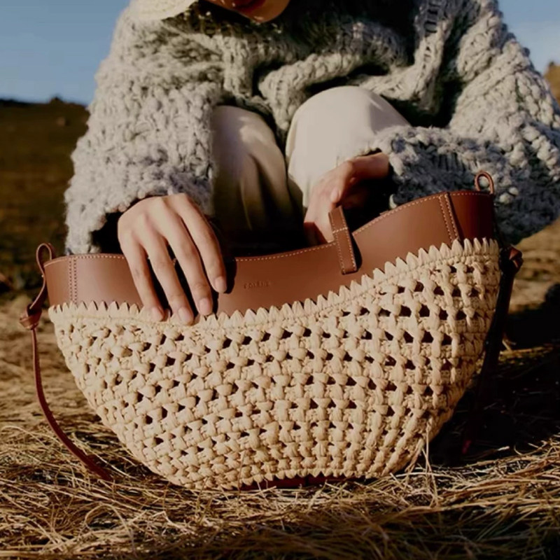 Women'S Raffia Bags - Tas Anyaman Rafia dan Kulit PU