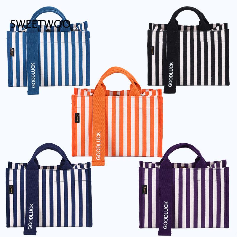 Tas Tote Kanvas Bergaris Verti - Women Hand Bags For Office ulasan dan harga